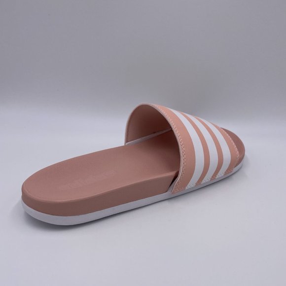 Adidas Adilette Comfort Pink / White Womens Slides - Picture 8 of 8